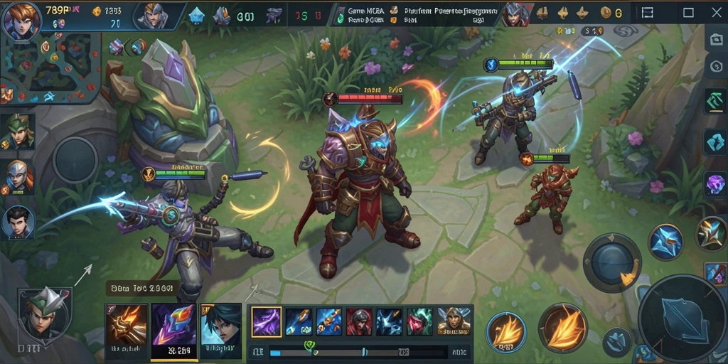 Tampilan gameplay 789RP yang mengasyikkan dengan pertempuran seru.