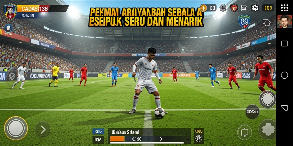 Tampilan gameplay menarik dalam game sepak bola CADAS138.