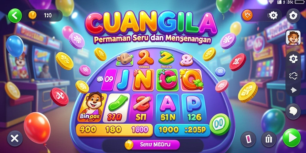 Screenshot gameplay CUANGILA yang menunjukkan keseruan permainan Bingo.