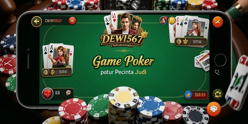 Tampilan screenshot DEWI567 yang menunjukkan aksi seru permainan Poker.