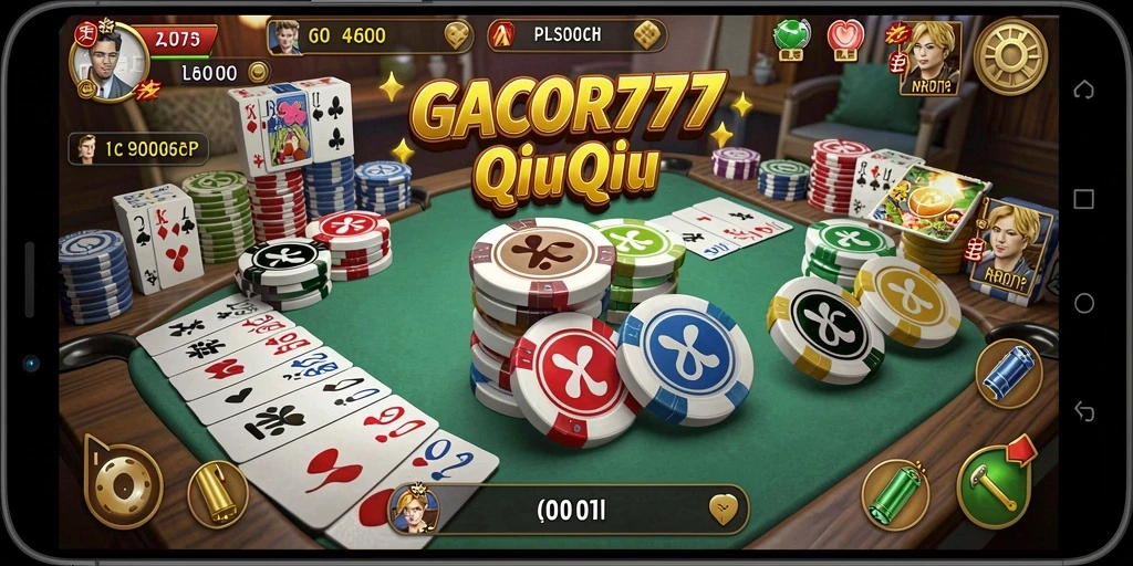 Tampilan gameplay QiuQiu yang seru di GACOR777.