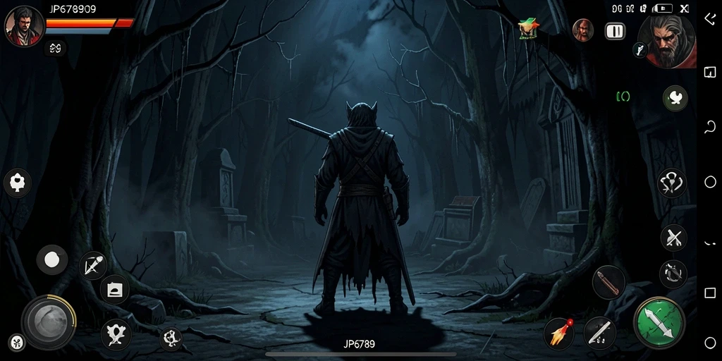 Tangkapan layar gameplay menakutkan dalam JP6789.