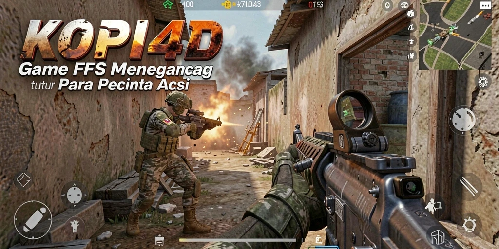 Gameplay KOPI4D menghadirkan aksi pertempuran yang mendebarkan.