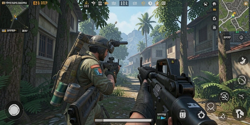 Tampilan aksi seru dalam gameplay RPRPRP yang menegangkan.