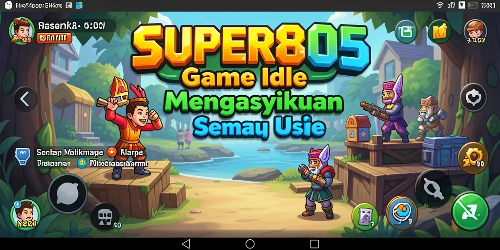Screenshot game SUPER805 menunjukkan aksi seru dalam gameplay Idle.